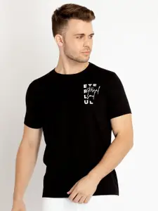 Status Quo Typography Printed Cotton T-shirt