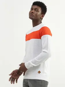 United Colors of Benetton Colourblocked Cotton Pullover