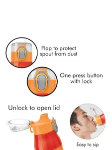 Milton Kool Zing 900 Orange Insulated Kids Water Bottle 730 ml