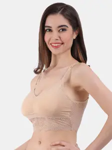 Amour Secret Lightly Padded Lace Seamless Bralette Bra