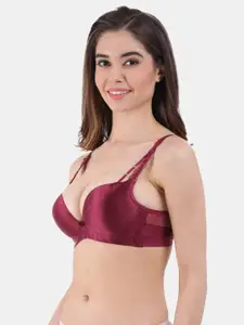 Amour Secret Women Heavily Padded Seamless Plunge Bra
