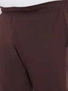 bigbanana Men Plus Size Mid-Rise Pure Cotton Track Pants