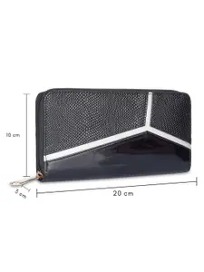 THE CLOWNFISH Katherine Textured Zip Around Wallet