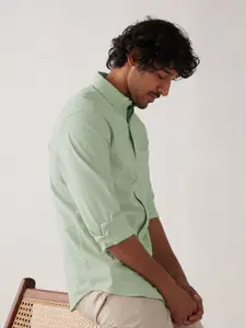 Andamen Oxford Button-Down Collar Slim Fit Cotton Casual Shirt