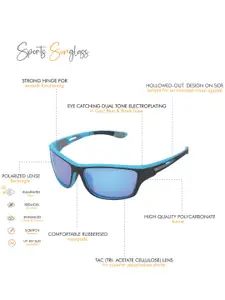 Carlton London Premium Men Sports Sunglasses With Polarised & UV Protected Lens CLSM146