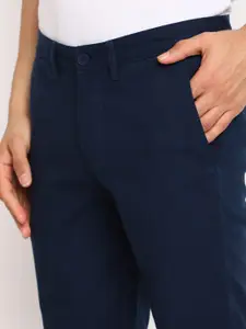 Fabindia Men Mid-Rise Cotton Trousers