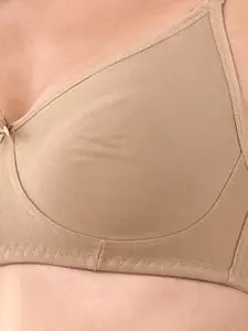 LYRA Premium Cotton Seamless Moulded T-shirt Bra with Adjustable Strap