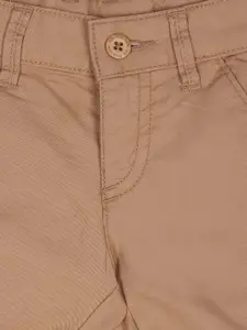 U.S. Polo Assn. Kids Boys Mid-Rise Slim Fit Pure Cotton Chinos Shorts