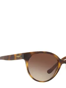 VOGUE EYEWEAR Women Gradient Brown Lens Round Sunglasses - 0VO5246SW6561353
