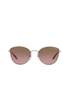 VOGUE EYEWEAR Women Gradient Brown Lens Butterfly Sunglasses - 0VO4211SI51261454