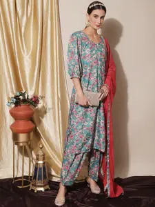 Stylee LIFESTYLE Printed Pure Silk Unstitched Dress Material