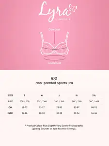 LYRA Cotton Sweat Absorbent Stretchable Sports Bra