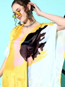 InWeave Colourblocked Kaftan Maxi Dress