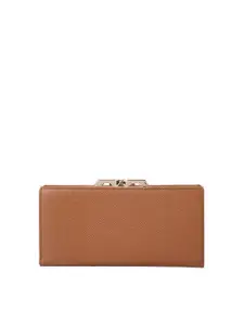 Da Milano Women Textured Leather Two Fold Wallet