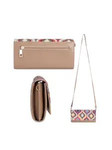 THE CLOWNFISH Jolene Ethnic Motifs Printed Two Fold Wallet