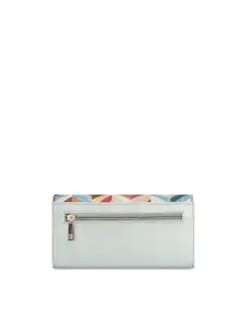 THE CLOWNFISH Jolene Geometric Printed Two Fold Wallet