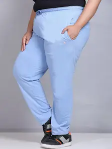 CUPID Women Plus Size Mid Rise Cotton Lounge Pants