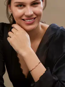 MINUTIAE Gold-Plated Beaded Wraparound Mangalsutra Bracelet