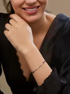 MINUTIAE Women Brass Gold-Plated Link Bracelet