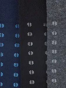 BYFORD by Pantaloons Men Pack Of 3 Patterned Cotton Calf Length Socks