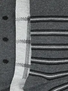 BYFORD by Pantaloons Men Pack Of 3 Patterned Calf Length Socks