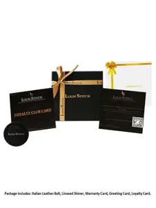 LOUIS STITCH 
Men Italian Leather Textured Reversible Belt