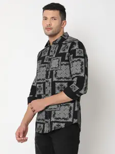 SPYKAR Ethnic Motifs Printed Pure Cotton Casual Shirt