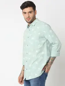 SPYKAR Floral Printed Pure Cotton Casual Shirt