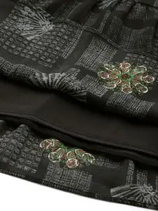 Slenor Floral Georgette A-Line Dress