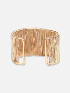 SOHI Women Gold-Plated Kada Bracelet
