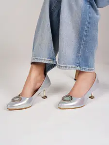 SCENTRA Embellished Party Kitten Pumps