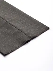 Arrow Men Checked Tailored Fit Mid-Rise Formal Trousers