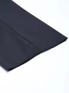 Arrow Men Mid-Rise Checked Tailored Trousers