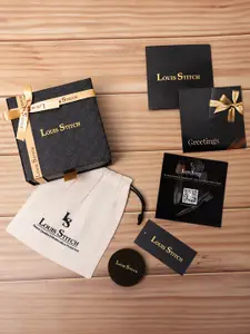 LOUIS STITCH Men Textured Leather Formal Reversible Belts