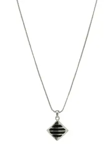 Estele Silver-Plated Pendant With Chain