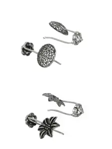 Jazz and Sizzle Set of 2 Silver-Plated Ear Cuff Earrings