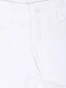 U.S. Polo Assn. Kids Boys Mid-Rise Slim Fit Pure Cotton Denim Shorts