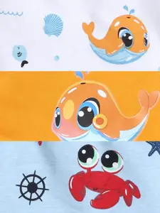 BUMZEE Boys Pack Of 3 Animal Printed Shorts