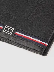 Tommy Hilfiger Men Textured Leather Two Fold Wallet