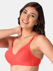 KOMLI Pack of 2 Non Padded Full Coverage T-Shirt Bra