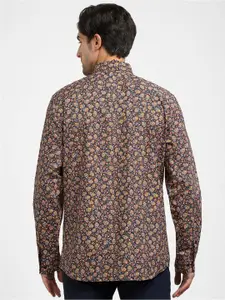 SELECTED Slim Fit Ethnic Motifs Printed Cotton Casual Shirt