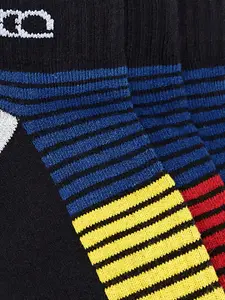 Ajile by Pantaloons Men Pack Of 3 Striped Ankle-Length Socks
