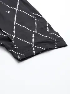 MBeautiful Women Organic Cotton Printed Straight Fit Lounge Pants