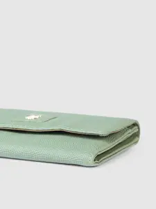 Baggit Women Geometric Textured PU Envelope Wallet