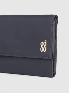 Baggit Women Solid Three Fold Wallet