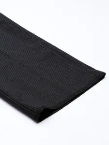 Peter England Men Striped Slim Fit Formal Trousers