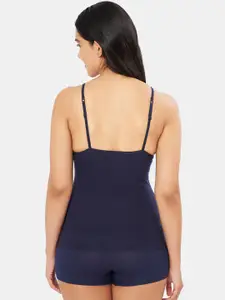 Amante Solid Sleeveless Round Neck Camisole