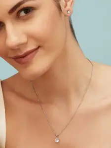 Zavya 9.25 Sterling Silver Rhodium-Plated Pendant