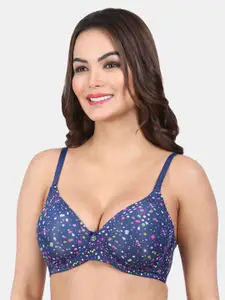 Amour Secret Graphic Printed Lightly Padded All Day Comfort Full Coverage Seamless Bra