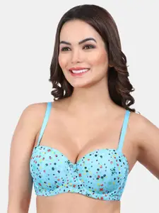 Amour Secret Polka Dot Underwired Lightly Padded All Day Comfort Balconette Bra